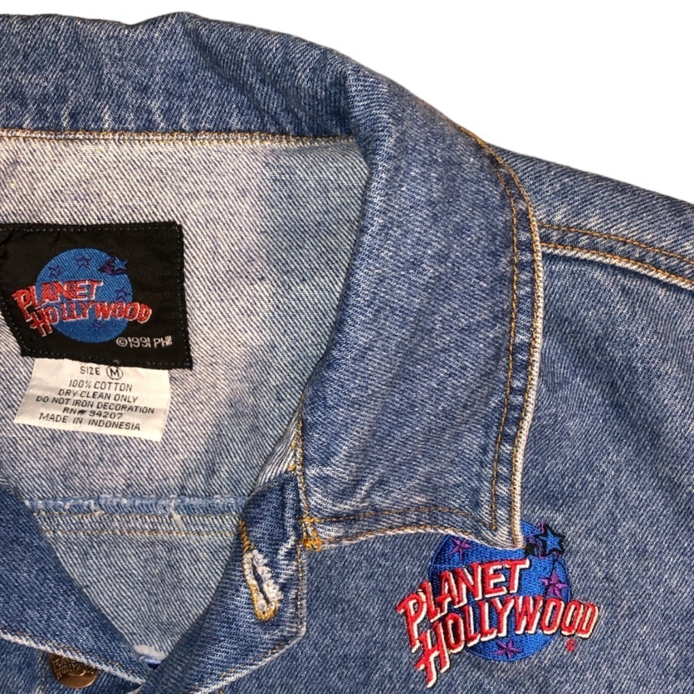 Planet Hollywood Lake Tahoe Vintage Denim Jacket - Picture 3 of 14